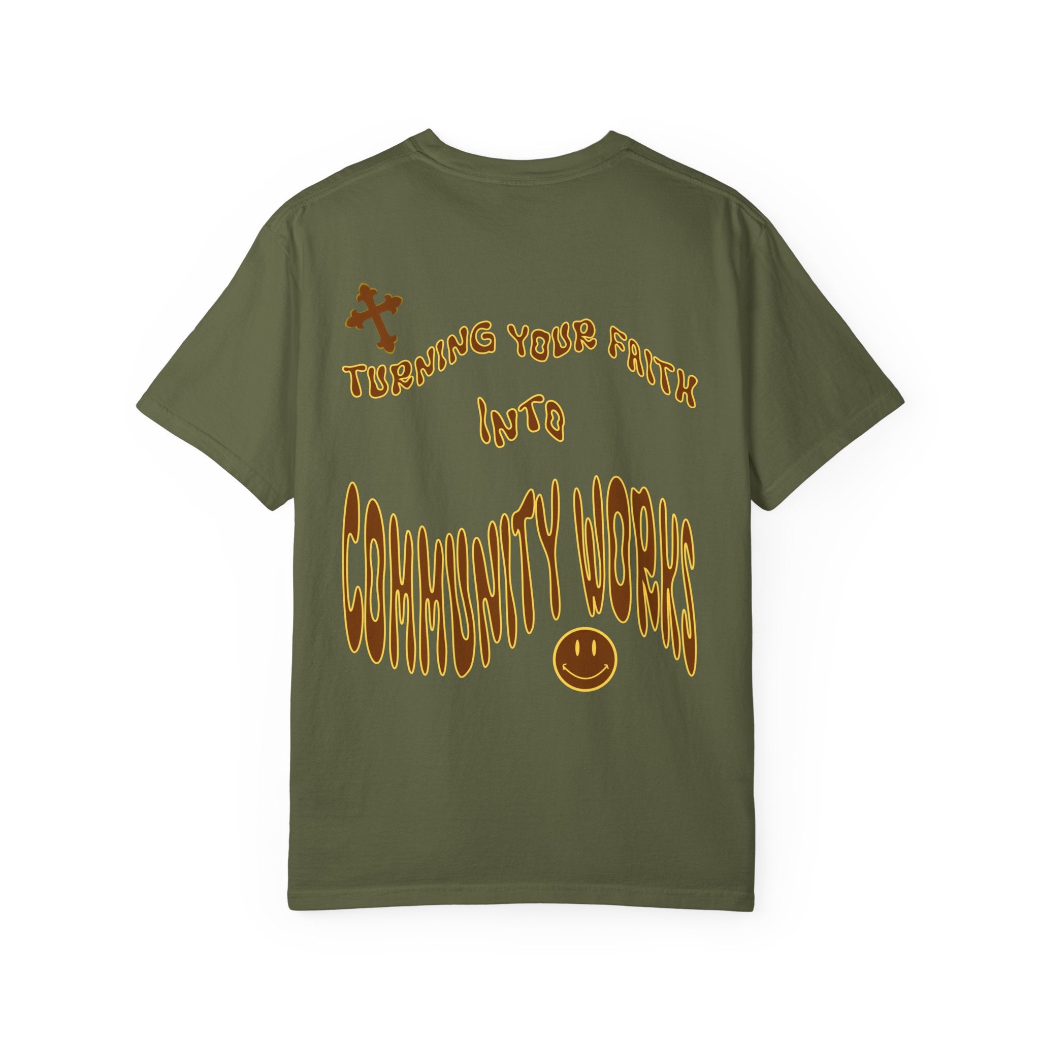 Warped Smiley Cross WWF Tee