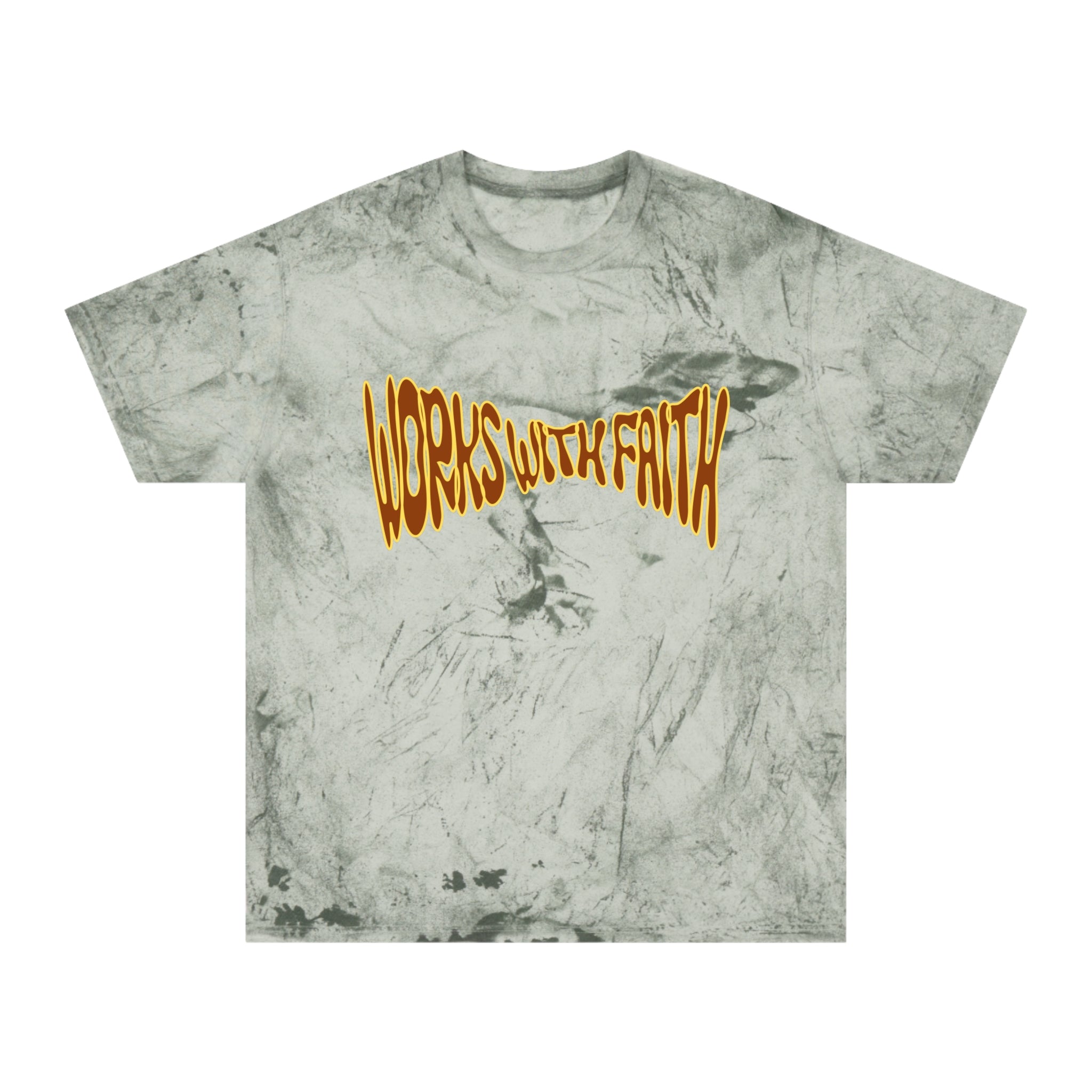 Warped Splash Smiley Cross Tee