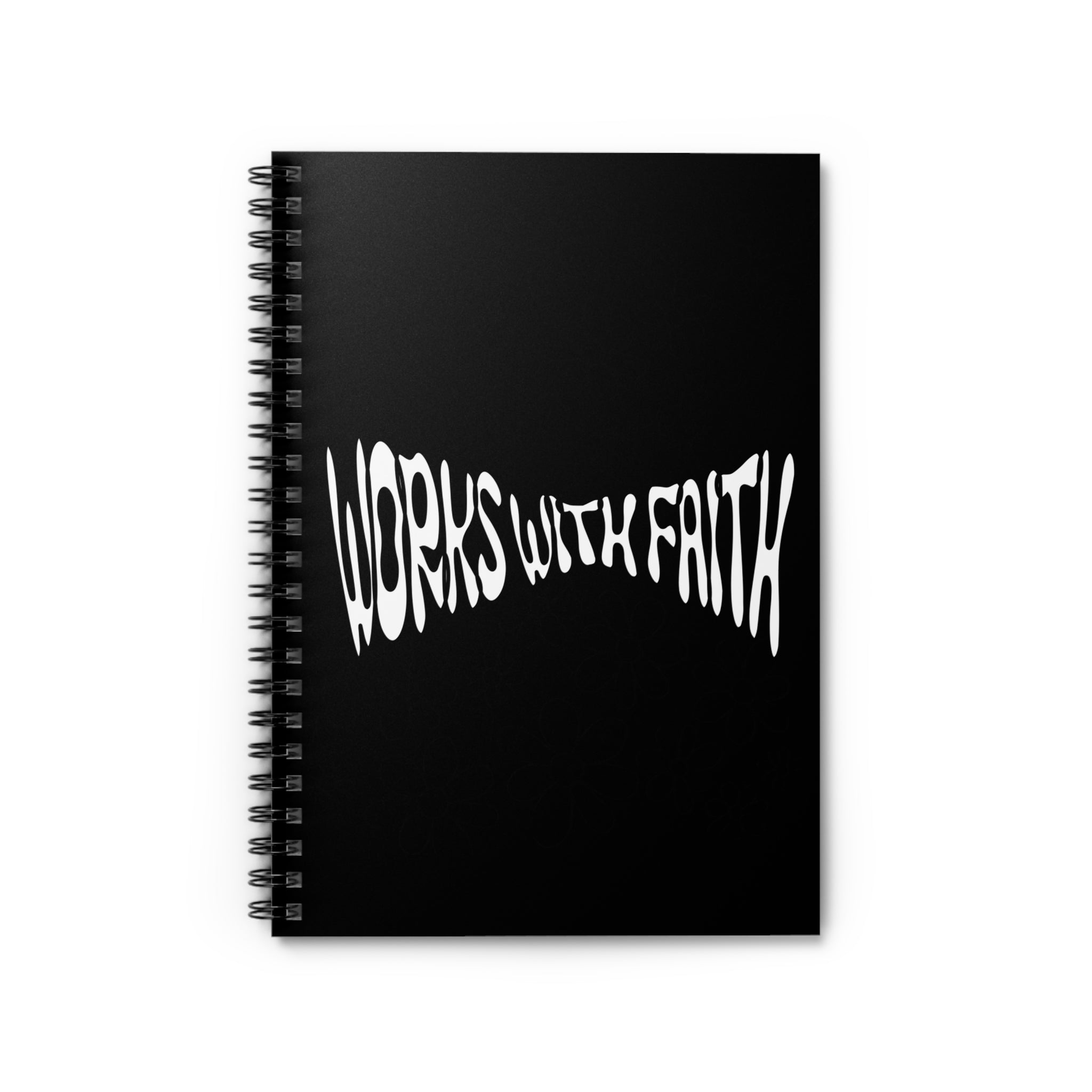 Works with Faith Black Spiral Notebook