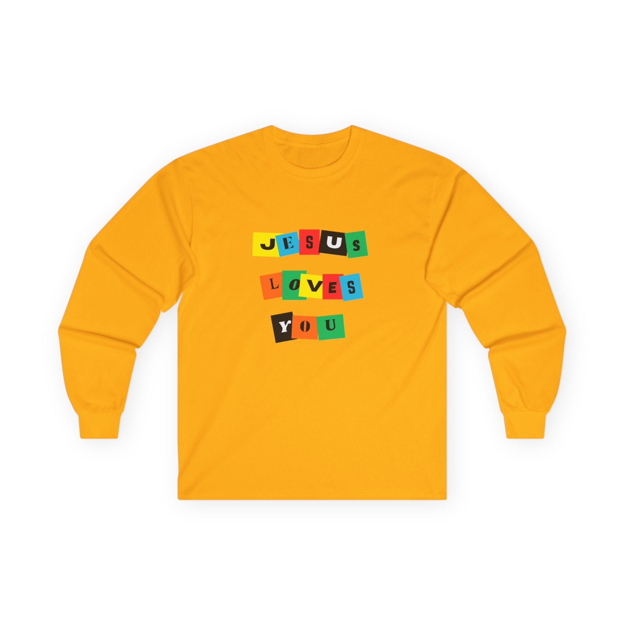Color Block Jesus Loves You - Long Sleeve