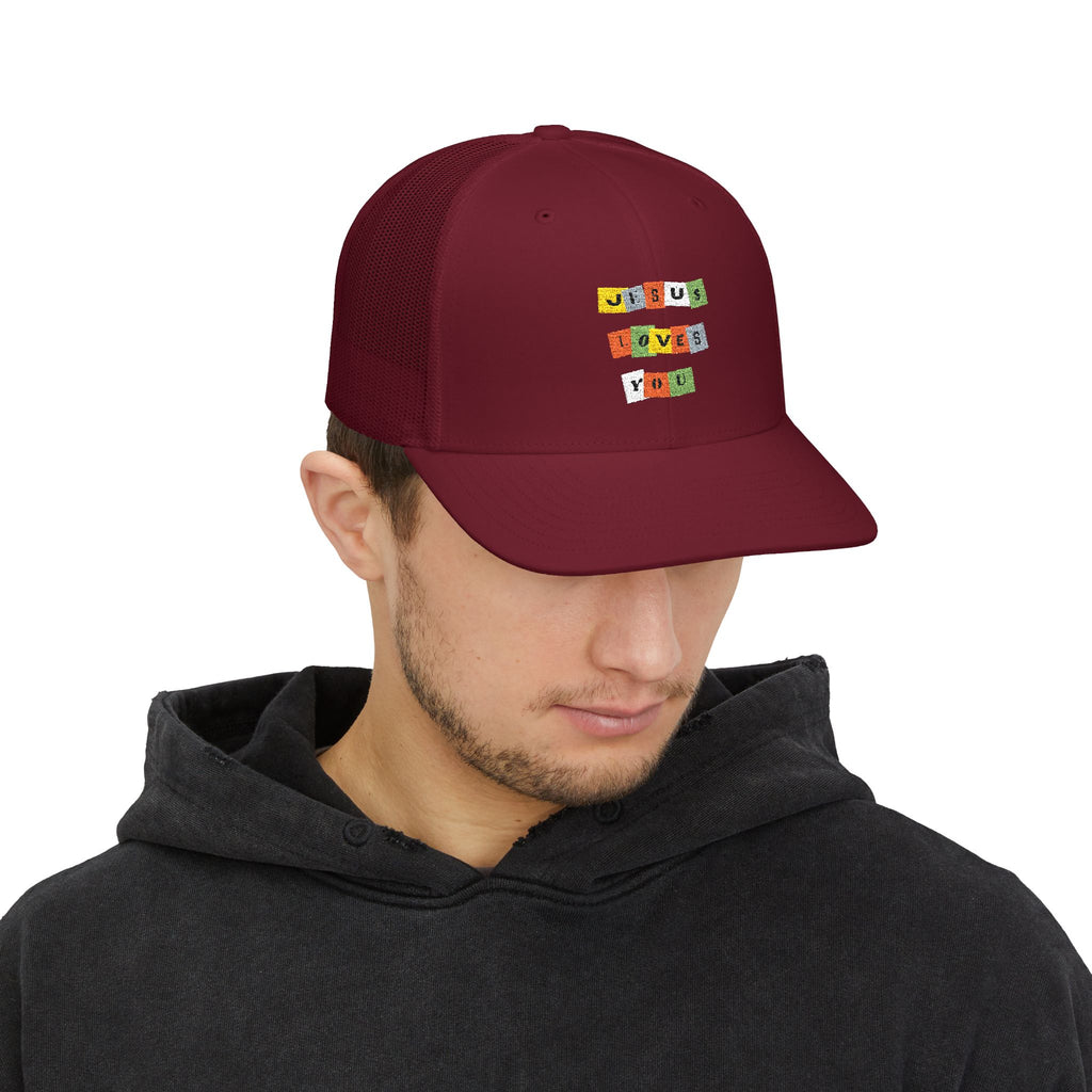 Color Block JLY Embroidered Cap