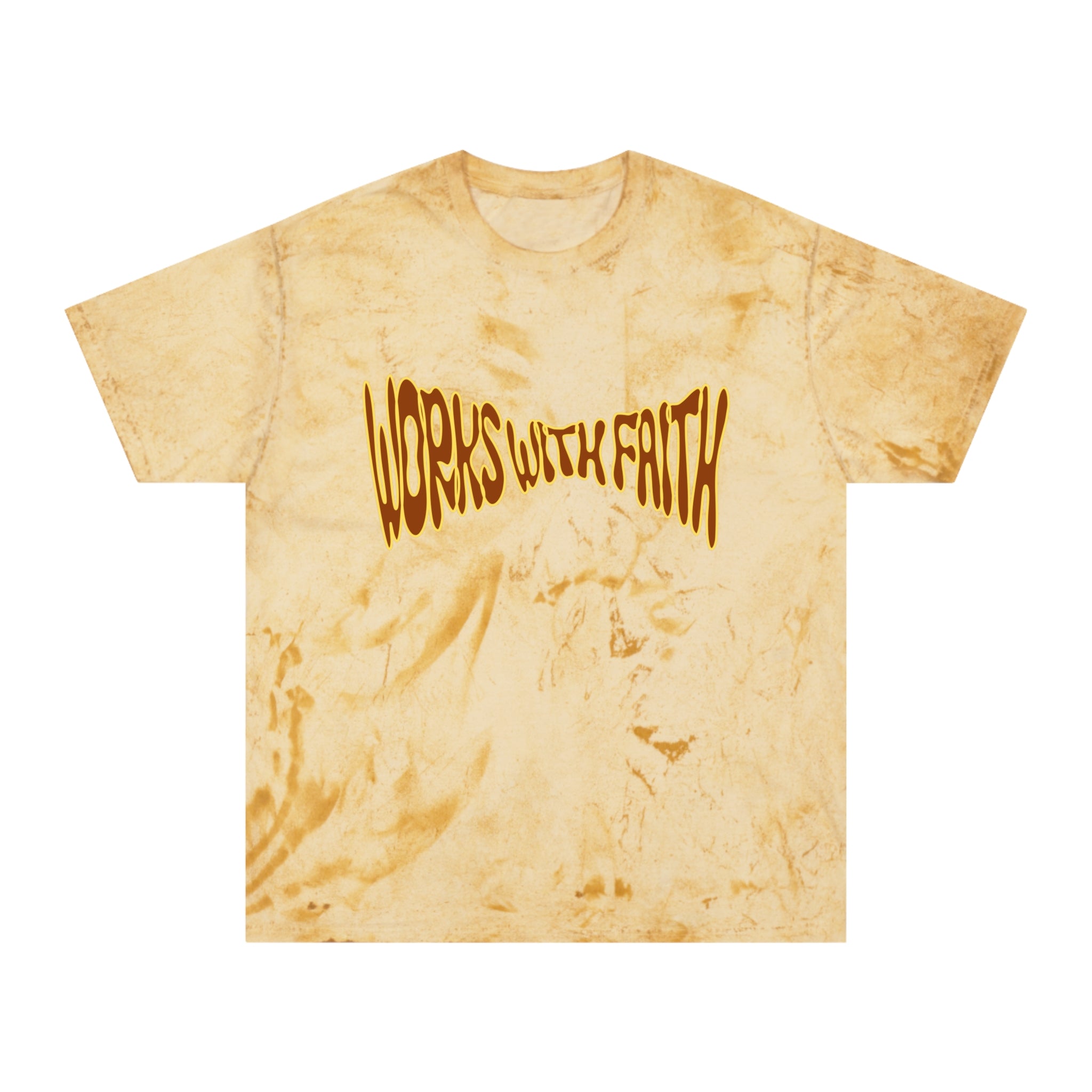Warped Splash Smiley Cross Tee