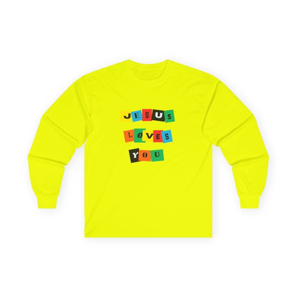 Color Block Jesus Loves You - Long Sleeve