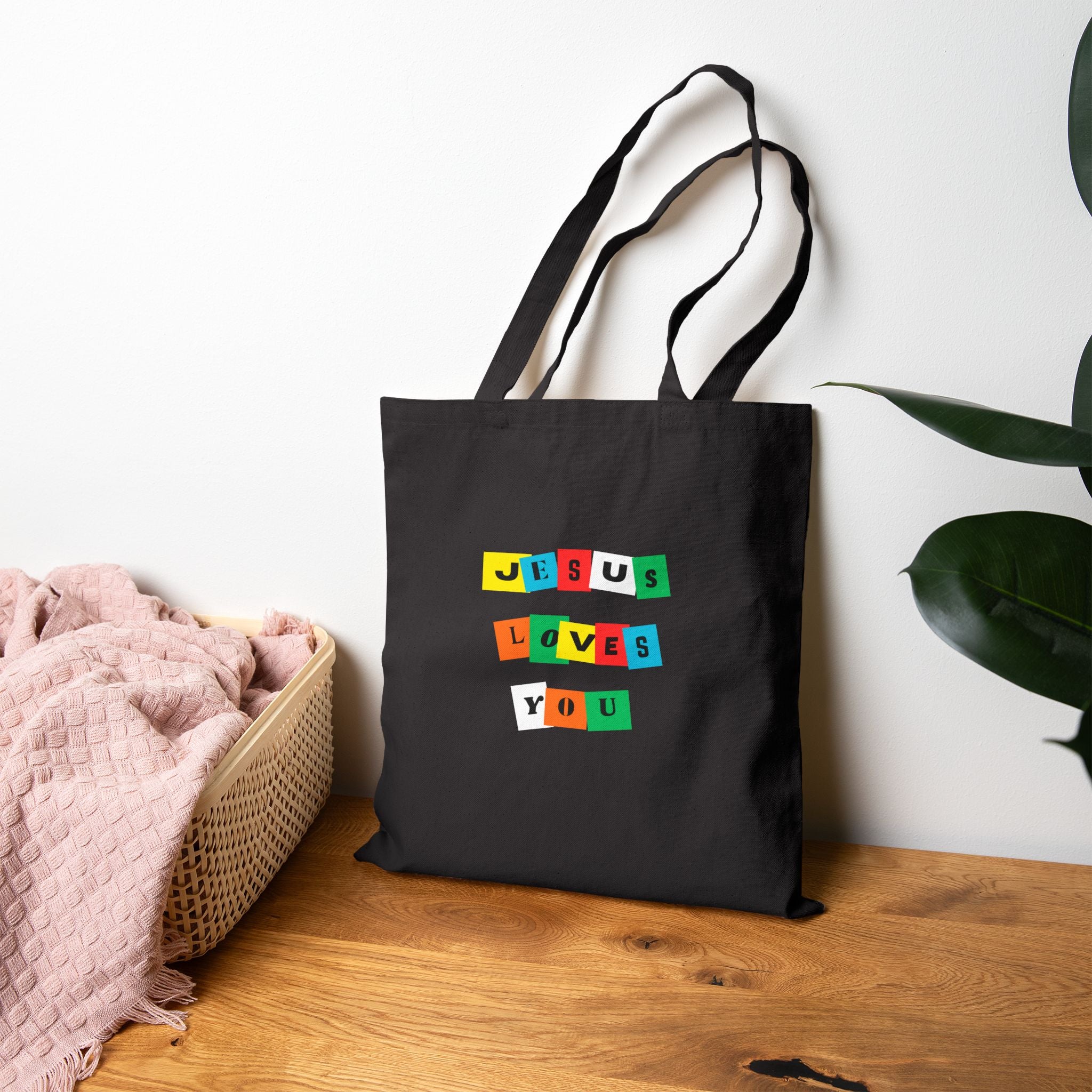 Color Block JLY Tote Bag