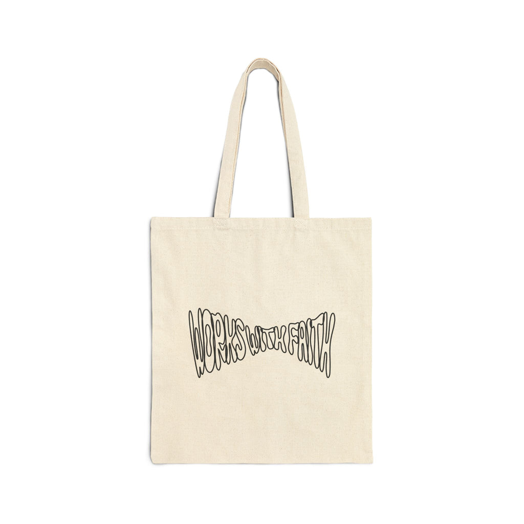 Works with Faith Cotton Canvas Tote Bag