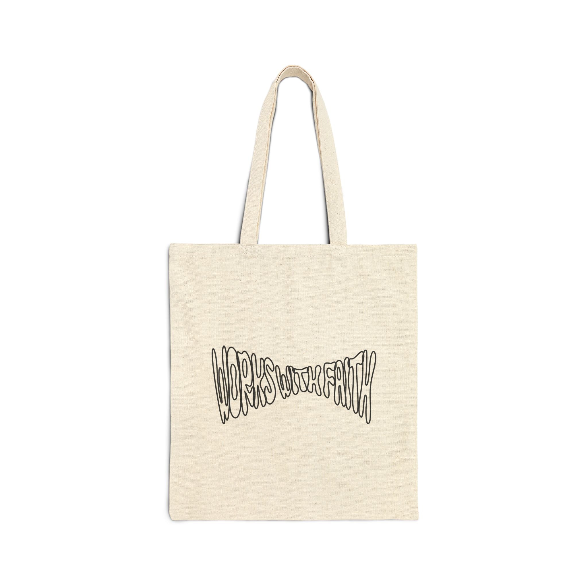 Works with Faith Cotton Canvas Tote Bag