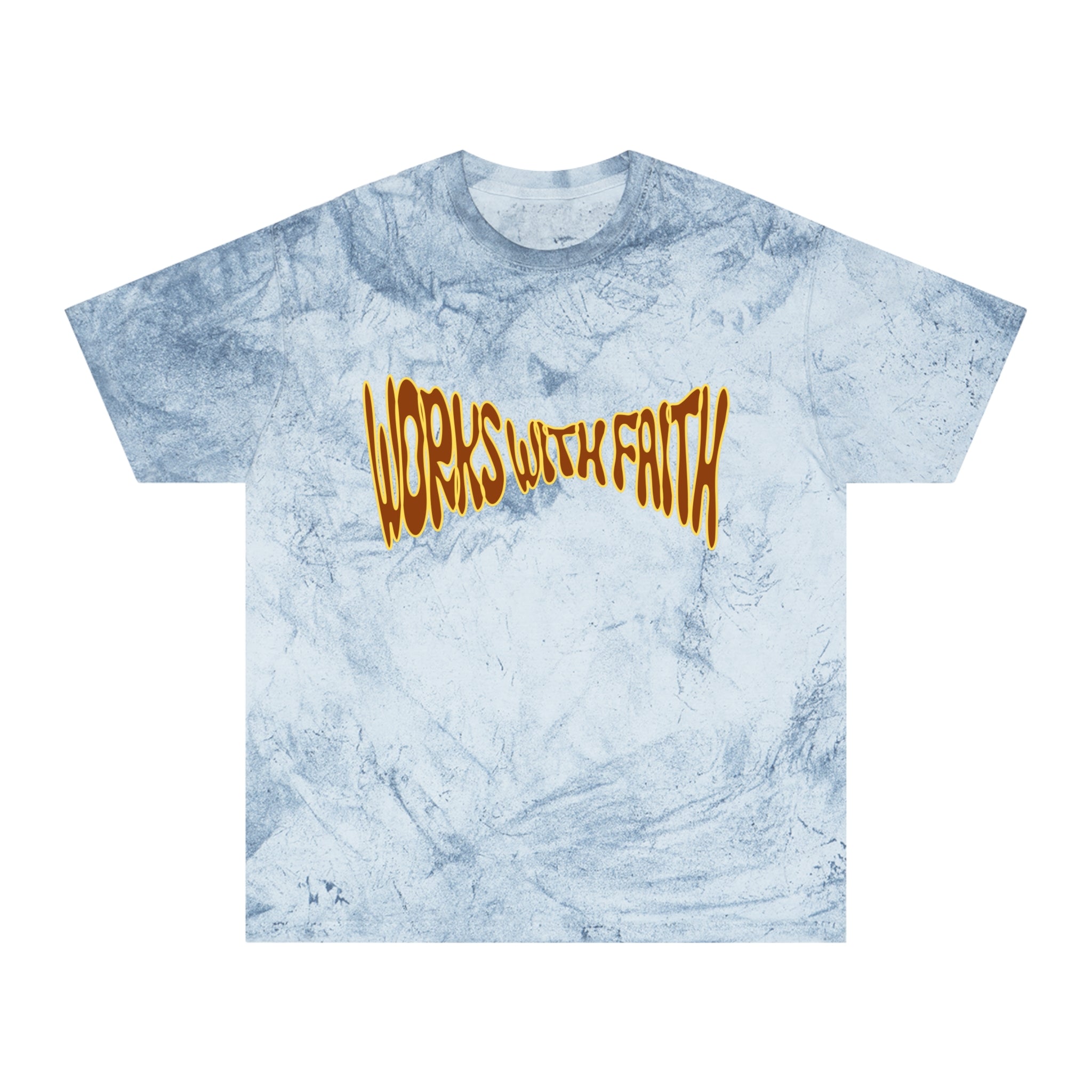 Warped Splash Smiley Cross Tee