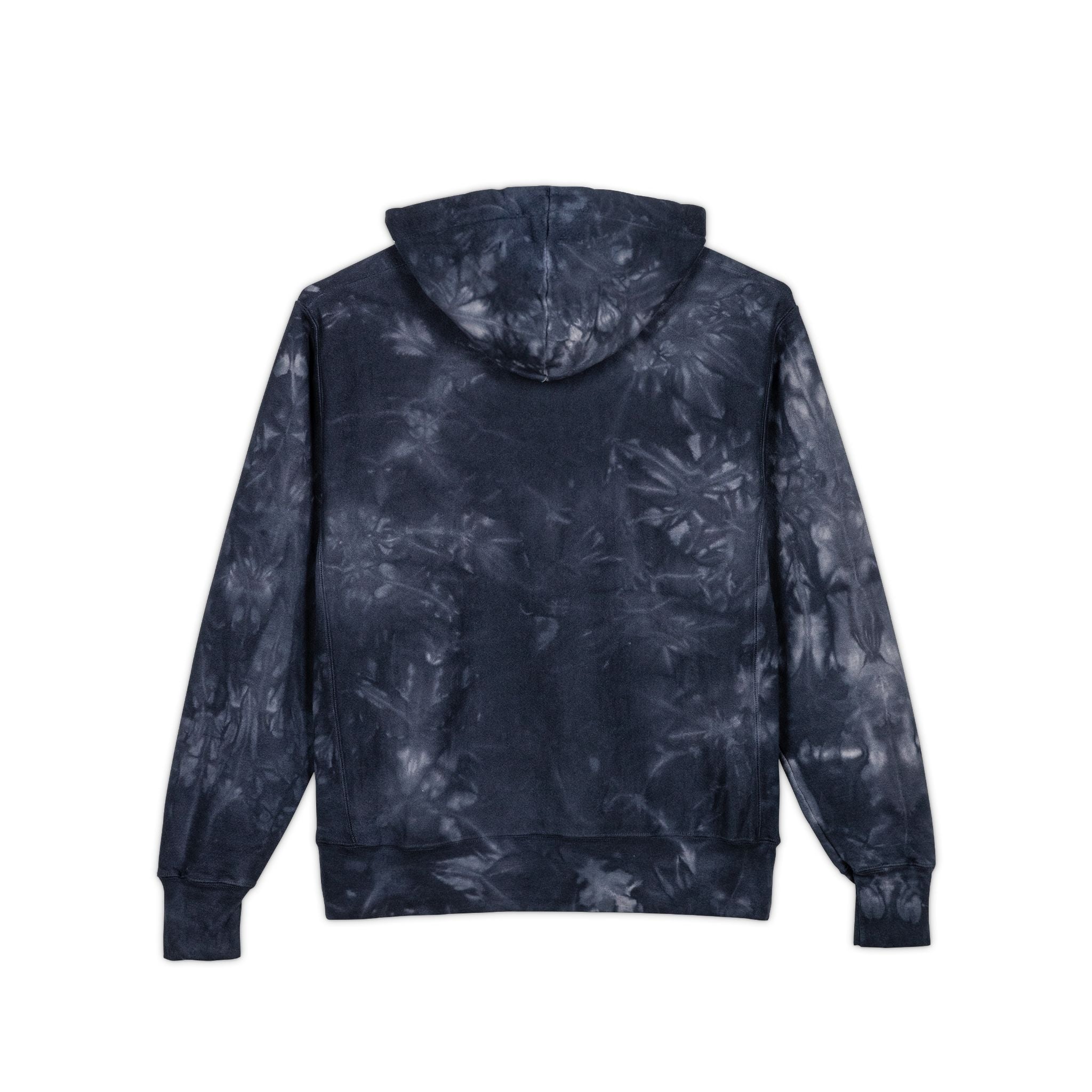 Warped WWF Blue Tie-Dye Embroidered Hoodie