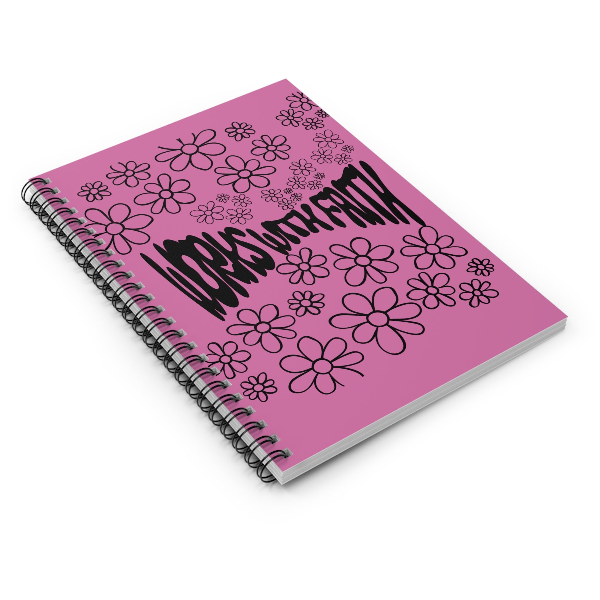 Works with Faith Floral Spiral Notebook