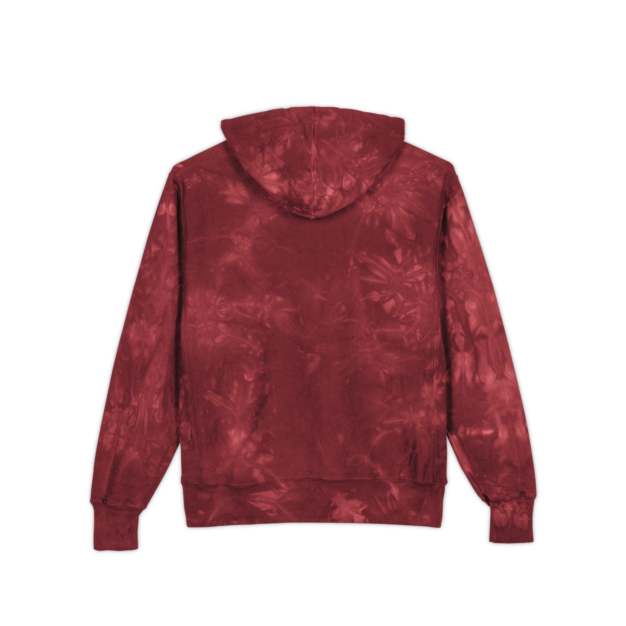 Warped WWF Red Tie-Dye Embroidered Hoodie