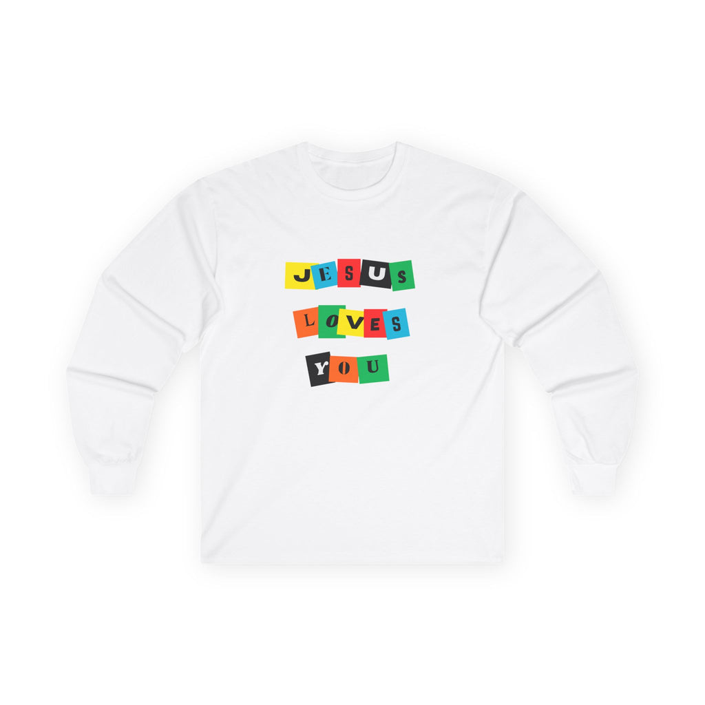 Color Block Jesus Loves You - Long Sleeve