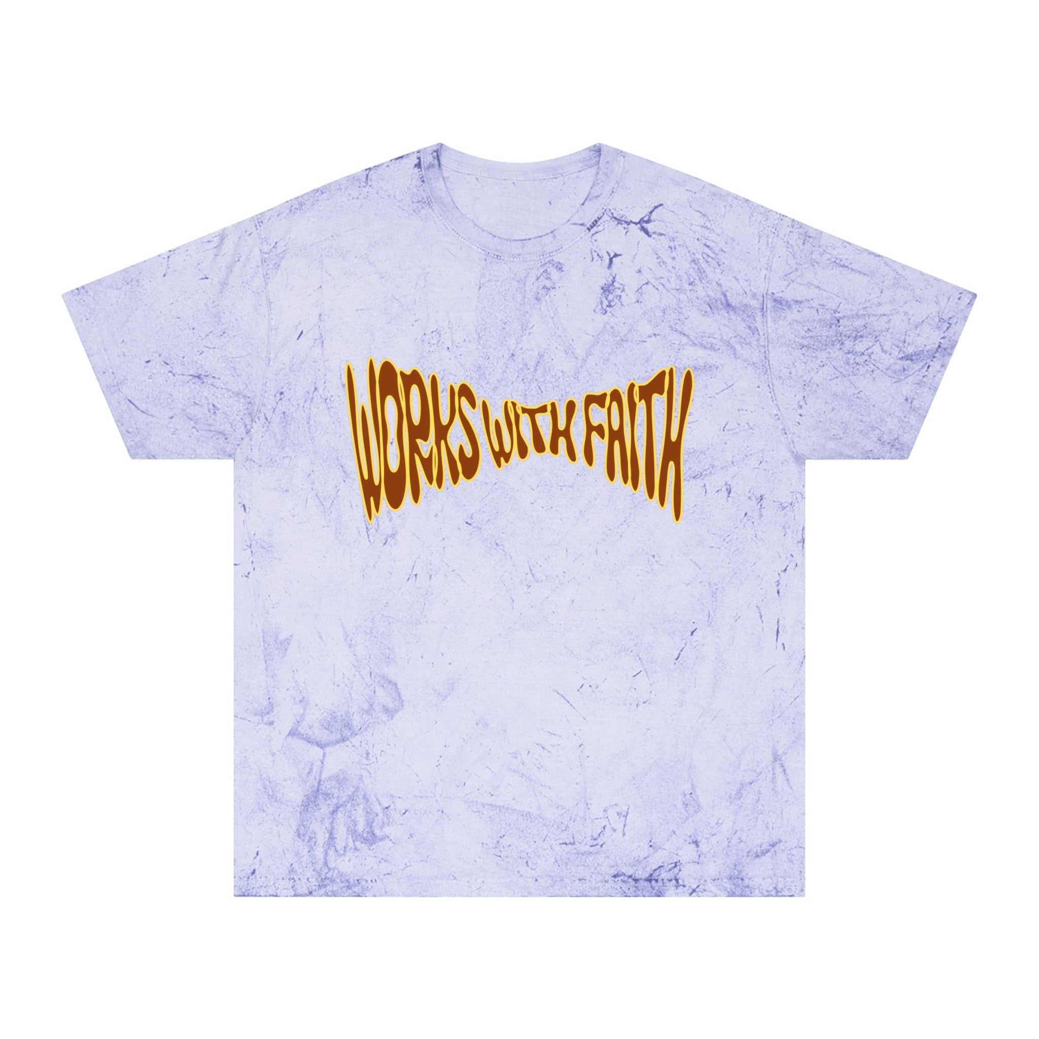 Warped Splash Smiley Cross Tee