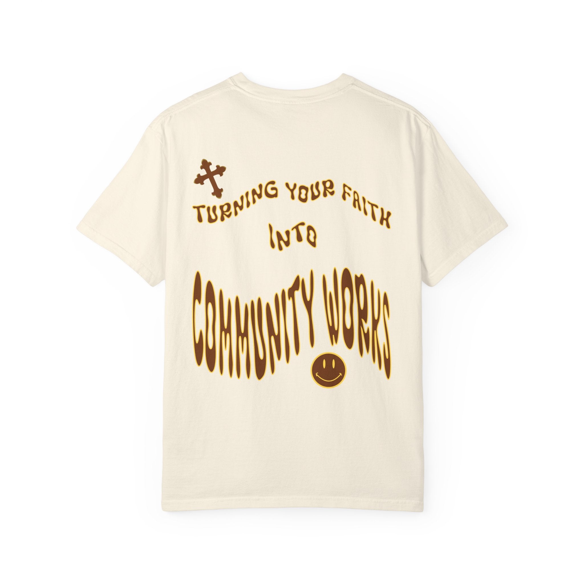Warped Smiley Cross WWF Tee